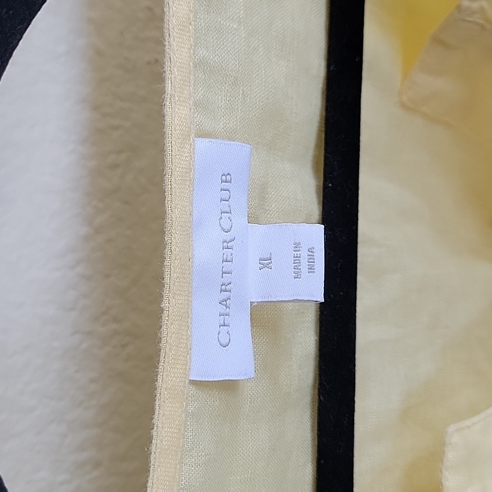 Yellow Linen Top - Picture 2 of 2
